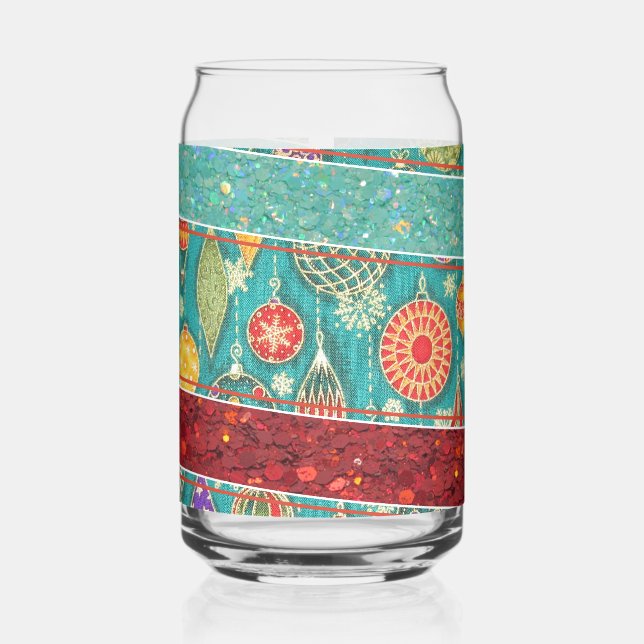 Vintage Ornament Can Glass (Left)