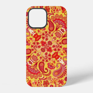 vintage ornament paisley bandana print, silk neck iPhone 12 case
