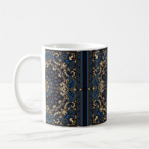 vintage ornament paisley Bandanna Print, silk neck Coffee Mug
