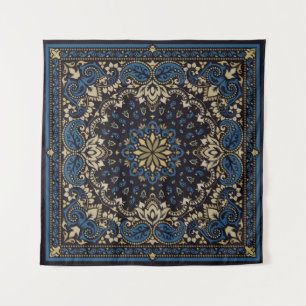 vintage ornament paisley Bandanna Print, silk neck Tapestry