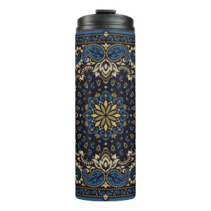 vintage ornament paisley Bandanna Print, silk neck Thermal Tumbler