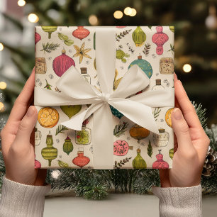 Vintage Ornament Pattern Wrapping Paper