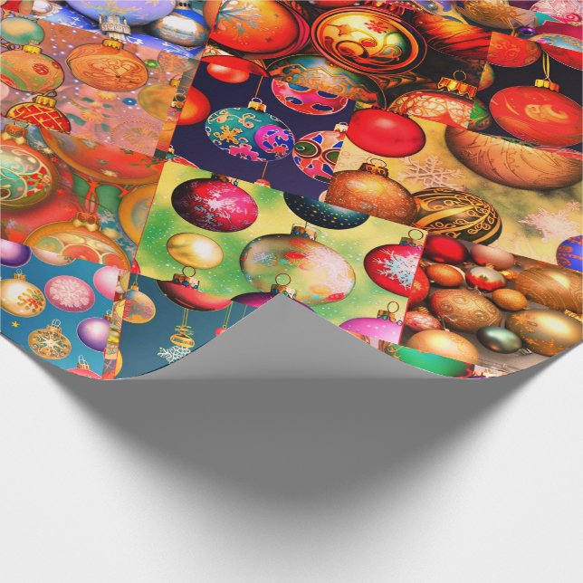 Vintage Ornament Sampler Recoleta Grande Wrapping Paper (Corner)