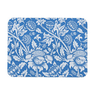 Vintage ornamental blue pattern, popular magnet