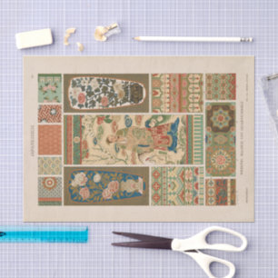 Vintage Ornamental Designs Heinrich Dolmetsch Tissue Paper