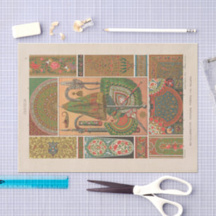Vintage Ornamental Designs Heinrich Dolmetsch Tissue Paper