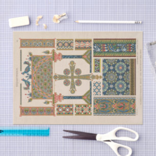 Vintage Ornamental Designs Heinrich Dolmetsch Tissue Paper