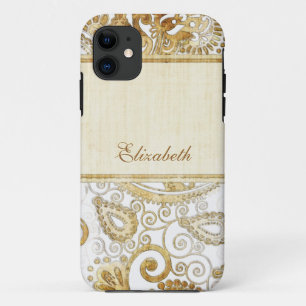Vintage Ornamental Floral 5 iPhone 11 Case