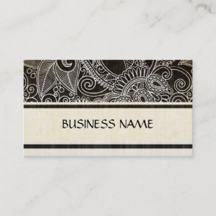 Vintage Ornamental Floral Business Cards