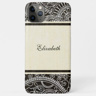 Vintage Ornamental Floral iPhone 11 Pro Max Case