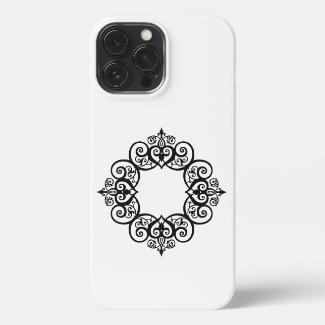 Vintage Ornamental Frame iPhone Case (Back)