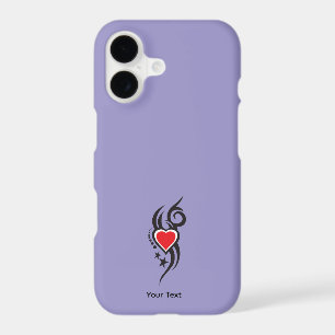 Vintage Ornamental Heart with Floral Tattoo Art