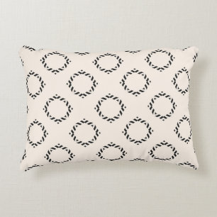 Vintage ornamental seamless pattern. Black and whi Decorative Cushion