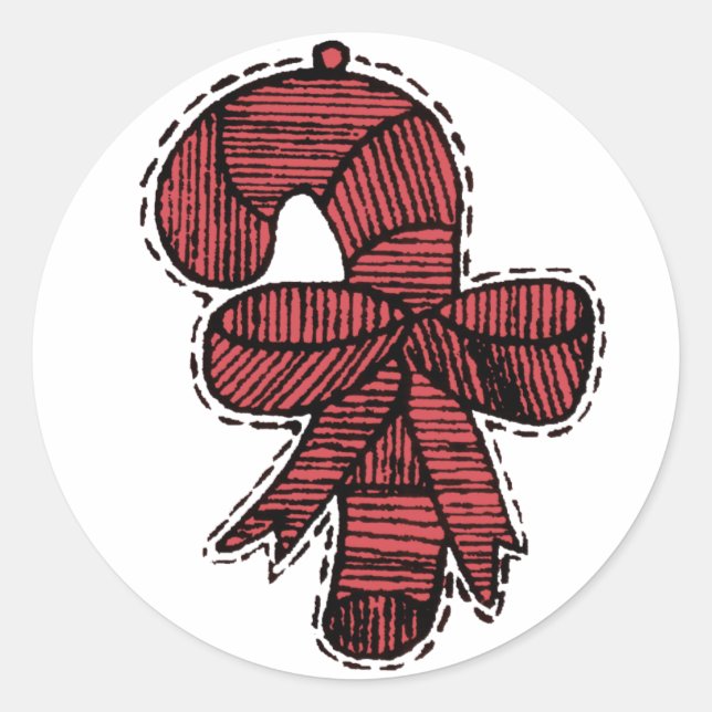 Vintage Ornaments Classic Round Sticker (Front)