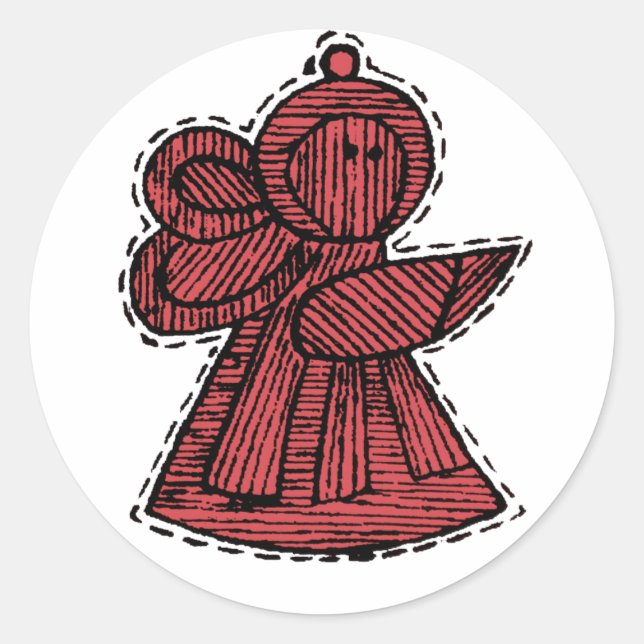 Vintage Ornaments Classic Round Sticker (Front)