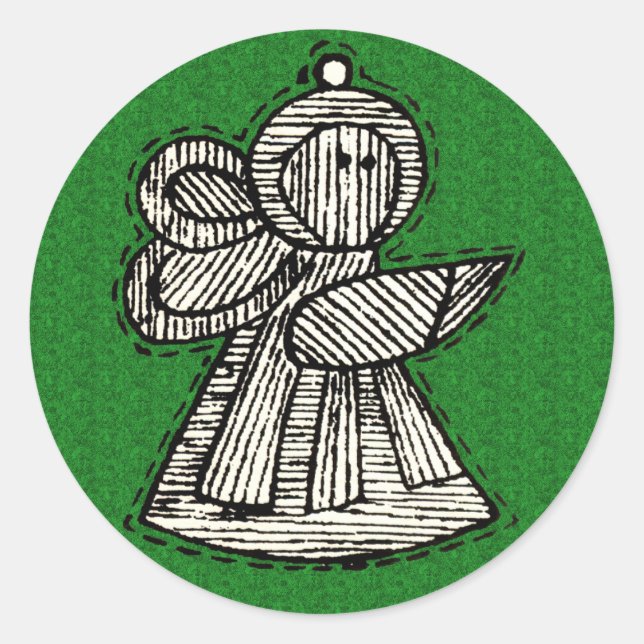 Vintage Ornaments Classic Round Sticker (Front)