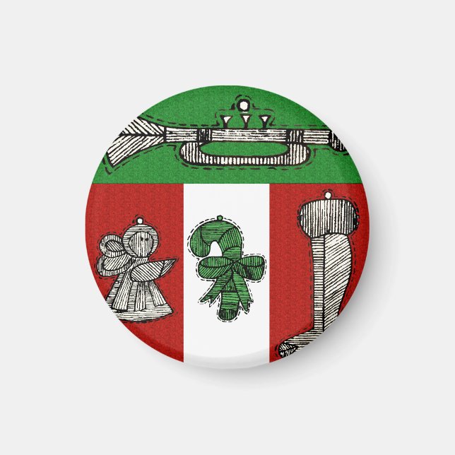 Vintage Ornaments Magnet (Front)