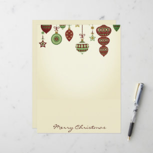 Vintage Ornaments Merry Christmas