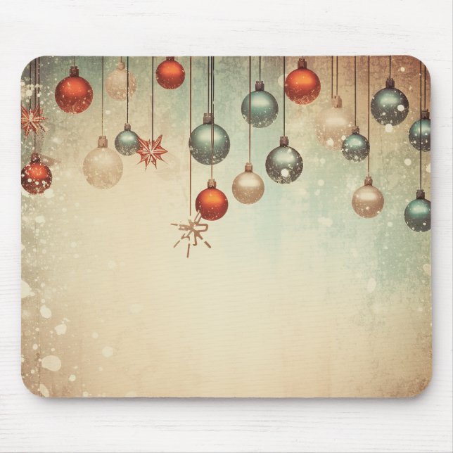 Vintage Ornaments Mouse Mat (Front)