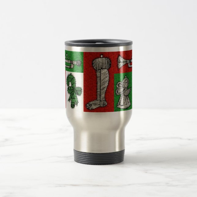 Vintage Ornaments Travel Mug (Center)