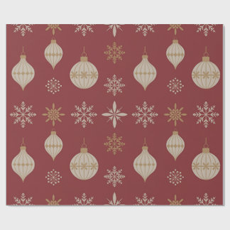Vintage Ornaments Wrapping Paper