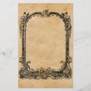 Vintage Ornate decorative border Stationery