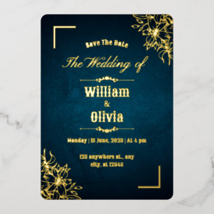 Vintage Ornate Frame Elegant wedding save the date