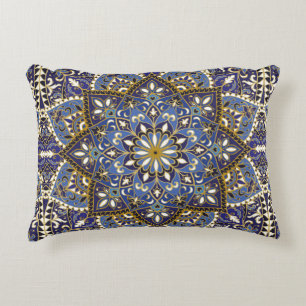 vintage ornate pattern with floral elements. Orien Decorative Cushion