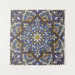vintage ornate pattern with floral elements. Orien Tapestry