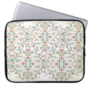 vintage ornate seamless border in Eastern style. O Laptop Sleeve
