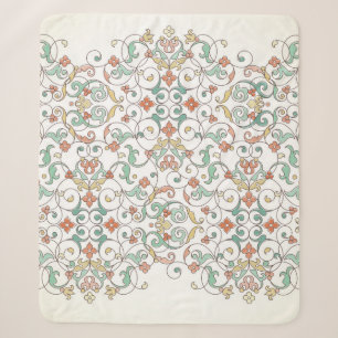 vintage ornate seamless border in Eastern style. O Sherpa Blanket