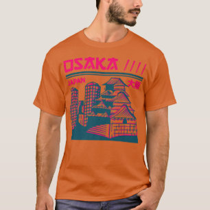 Vintage Osaka Japan Skyline Retro Japanese City T-Shirt