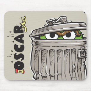 Vintage Oscar in Trash Can Mouse Mat