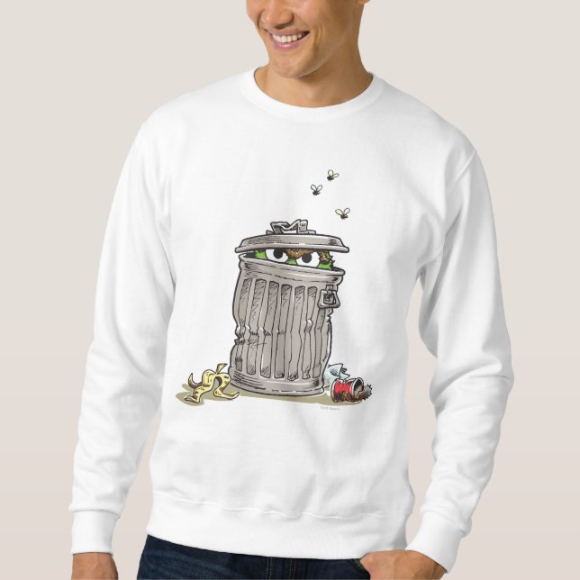 Vintage Oscar in Trash Can Sweatshirt (Front)