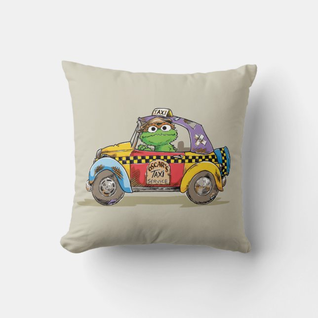 Vintage Oscar's Taxi Service Cushion (Front)