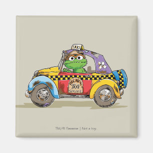 Vintage Oscar's Taxi Service Magnet