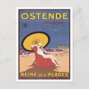 Vintage Ostende Belgique Postcard