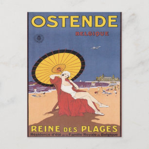 Vintage Ostende Belgique Postcard