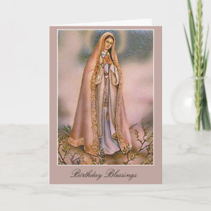 Vintage Our Lady of Fatima Card