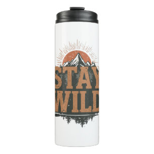 Vintage Outdoor Nature Quote Thermal Tumbler