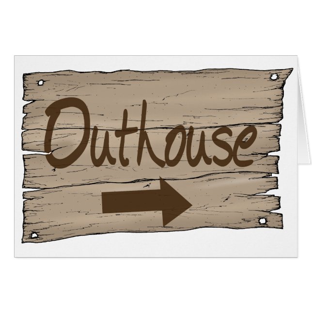 vintage outhouse right (Front Horizontal)