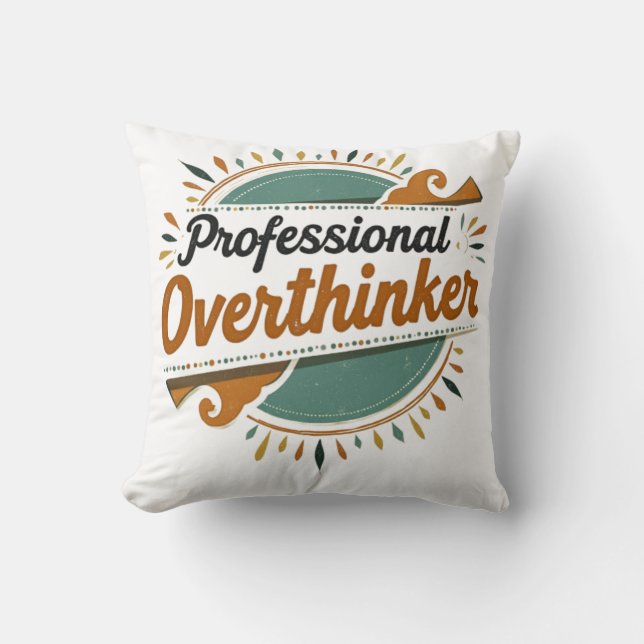 Vintage Overthinker Cushion (Front)