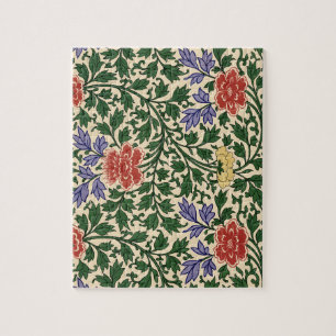 Vintage Owen Jones Chinoiserie Peony Pattern Jigsaw Puzzle