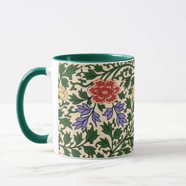 Vintage Owen Jones Chinoiserie Peony Pattern Mug (Left)