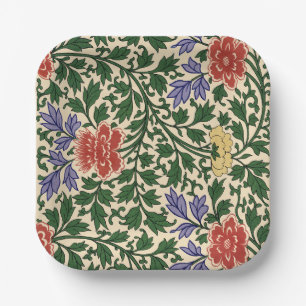 Vintage Owen Jones Chinoiserie Peony Pattern Paper Plate