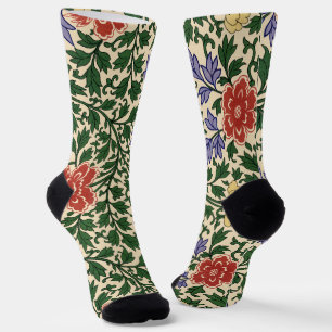 Vintage Owen Jones Chinoiserie Peony Pattern Socks