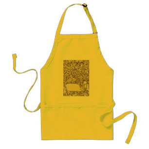 Vintage Owl Bookplate Arts and Crafts Walter Crane Standard Apron