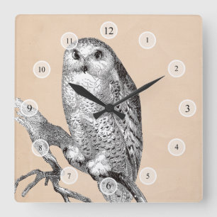 Vintage Owl Clock