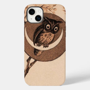 Vintage Owl in Moon Case-Mate iPhone 14 Plus Case