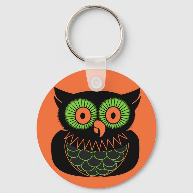 Vintage Owl Key Ring (Front)
